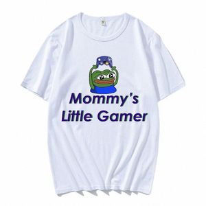 Mama S Kleine Gamer Shirt heren T-shirt Nieuwigheid Tee Shirt Korte Mouw O Hals Oversized T-shirts 100% Cott Kleding o8Hv #