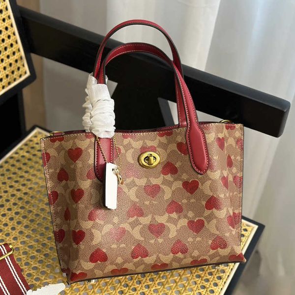 Bolso de mano de mamá Bolso de diseñador de moda Totes Mujeres Hombro Luxurys Bolso de mano Patrón de amor portátil Bolsos de compras c carta Monederos Bolsos 230220