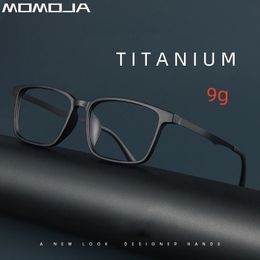 Momoja Business Eyewear Retro Square TR90 Eyeglass Myopia Optical Optical Prescription Lunes Cadre pour hommes A1003 240323