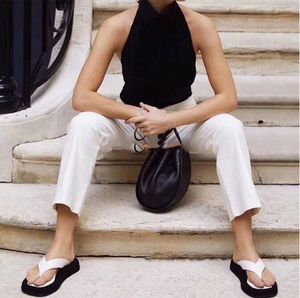 Mona tongs pour femmes en été mode cuir plate-forme INS mode web célébrité chaussures de plage avec sandales sandales