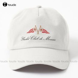 Monaco yacht club papa chapeau noir cap personnalisée personnalisée unisexe adul adolescent jeune chapeaux extérieurs d'escalade en voyage 240410