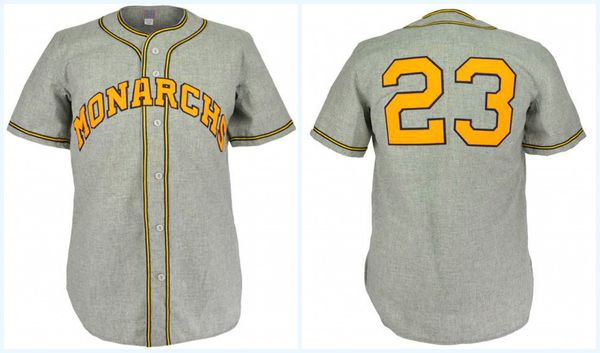 Monarchs 1945 Jersey routier de tout joueur ou numéro cousu tous les maillots de baseball de livraison gratuite de haute qualité