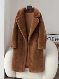 Moncier Hoge kwaliteit Cashmere Coat Maxmaras Labbro Coat 101801 Pure Wool M Familie 101801 Italiaanse wol Dames Nieuwe high -end zijdige wol Middenlengte