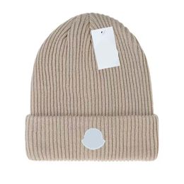 Monclair beanie -ontwerper beanie hoeden voor mannen winterontwerper hoed motorkap zon winter warme honkbal pet kasjmier garen geverfde gestreepte gepaste hoeden katoen mea culpa beanie