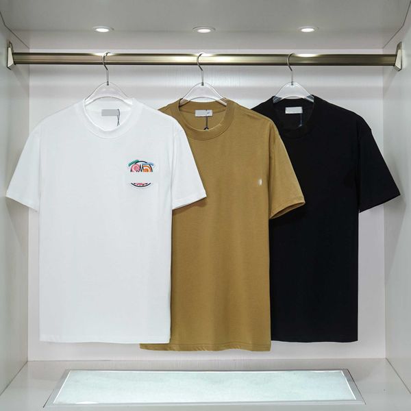 Diseñador Camisetas para hombre Camisetas gráficas para mujer Insignia bordada logo camiseta para hombre Marca de verano Camisetas de algodón TAMAÑO-S-XXL