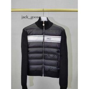 Monclair Jacket Heren Nieuwe Puffer Vest Jas Herfst Winter Veren Puffer Jassen voor Mannen Effen Kleur Patchwork Gewatteerd Vest met Lange Mouwen Opstaande Kraag 891 669