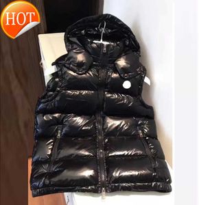 Monclair gilet homme MONC LER doudoune veste à capuche hiver gilet moelleux veste badge brodé manteau chaud étiquette complète veste0U43