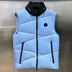 Monclairer designer heren donsvesten jas met capuchon winter puffer vest jassen geborduurde badge warme bovenkleding vesten