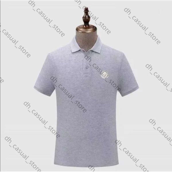 Monclespolo Animal Print Men Polo Polo Business Casual Business Top Brodery Shirts Mâle à manches courtes Male Homme Surdimensionné T-T-Tees Designer 344