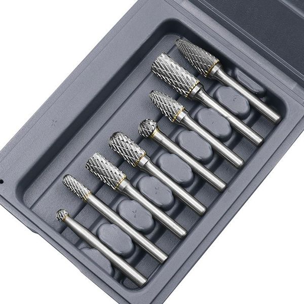 MONDSTUKKEN 8 PCS / SET 6 mm12 mm Tungsten Carbide But Bit CNC Gravure 1/4 