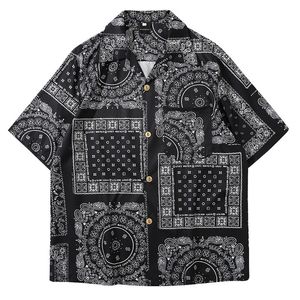 Heren Casual Shirts Monerffi Kimono Stijl Heren Shirt 2021 Janpanese Print Losse Harajuku Vrouwen Mannen Paar Kimonos Yukata Tops Zomer