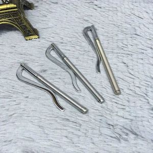 Clips d'argent 1 pc portables hommes femmes Métal Clips d'argent en acier inoxydable barre de clip de repose-traits à ressort Porte-espèces pour le cadeau de poche 240408