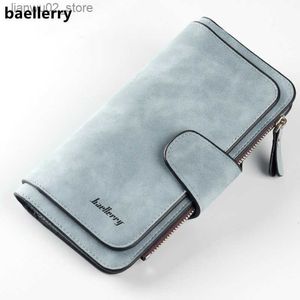 Money Clips Brand Wallet Women Scrub Leather Lady Purses High Quality Ladies Clutch Wallet Long Female Wallet Carteira Feminina Q230921