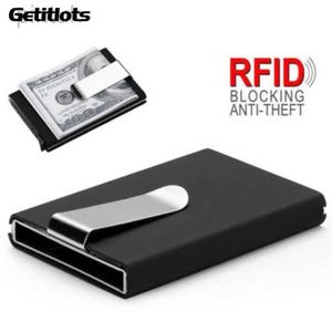 Money Clips Designer Metal Card Business Credit ID-kaarthouder Nieuwe RFID-kaarten Automatische pop-up geldclipkaartkast voor mannelijk 240408