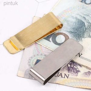 Clips monétaires Money Money Metal Holder Banknote Holder 2 Colors Silver Metal Clamp Cash Pinmp Clip Clip Credit Card ID Clips 240408