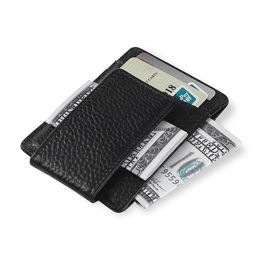 Geldclips Hoge kwaliteit koe kiezelleer Heren Business Fashion Card Case Pakket Drop Delivery Sieraden Dhkhs