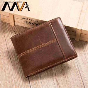 Money Clips MVA Wallet For Men Carteira Masculina Cartera Hombre Purse Billetera Carteras Portefeuille Small Leather Card Holder Mujeres Q230921