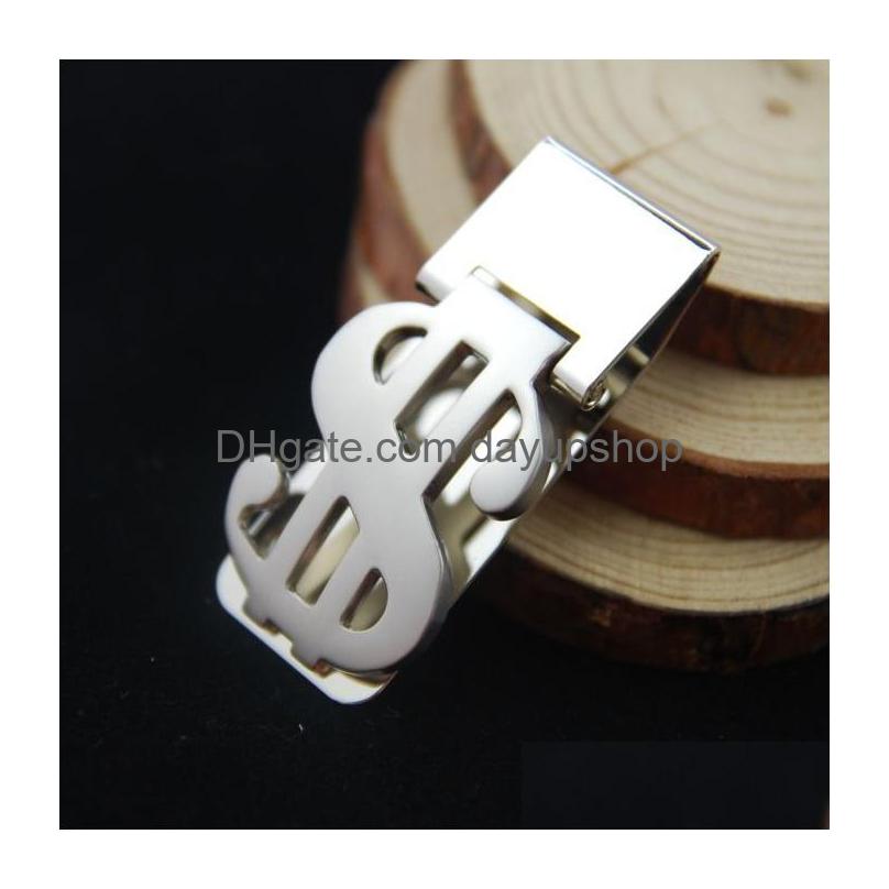 Money Clips New Diy Blank Clip/Credit Card Holder Sier Stainless Steel 20Pcs/Lot Drop Delivery Jewelry Dhfad