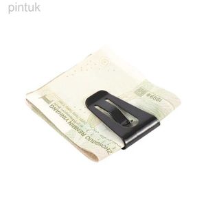 Geldclips draagbare creatieve roestvrijstalen tickethouder visitekaarthouder Bill Clip ID Card Hollow Money Clips Cash Holder 240408