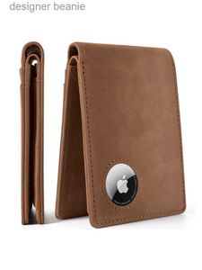 Money Clips Retro Minimalist Men's AirTag Wallet RFID Wallet Multi Card Holder for ple AirTagL231117