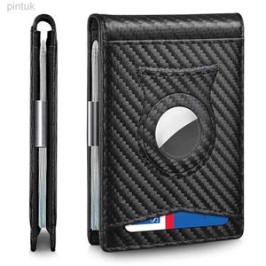 Clips d'argent Semorid Money Clip - Mens Slim Front Pocket RFID Blocker Blocking Carte Mindist Mini Bifold 240408