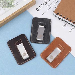 Clips d'argent mince Clip Clip mini-hommes Carte de crédit Slot Slim Bills Metal Cash Clamp For Man Small Holder 240409