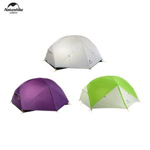 Mongar 20D Nylon Outdoor Ultralight Randonnée Adventure Tent étanche Pliage Camping 2 Man Camper 240416 240426