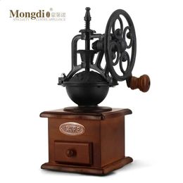 Mongdio Retro Hand Coffee Grinder Grinder Garin Grinder 240328