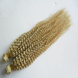 Mongolian Afro Kinky Curly Hair Weave 2pcs 4B 4C Kinky Curly Hair Extension Weave Human Hair Bundles