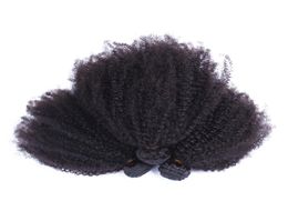 Tissage en lot mongol Afro 100 naturel non-remy, cheveux crépus bouclés, couleur naturelle, tissage de cheveux 8965951