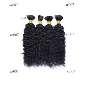 Mongoolse Afro kinky krullende menselijke bulk vlechten haarbundels extensions geen inslag voor zwarte vrouwen originele editie