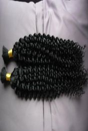 Mongolian Afro Kinky Curly No Weft Human Hair Bulk para trenzar 100 g Kinky Curly Mongolian Bulk Hair 1 PCS Campo humano Bulk6978833