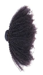 Afro mongol Afro Curly Vierge Coiffes tisser 100 Poules de cheveux Remy humains non transformés 1030quot Couleur naturelle Double tâte Hair E2031548