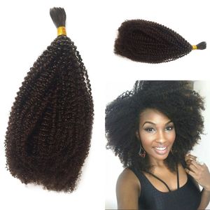 Pelo mongol a granel Afro rizado a granel para trenzar extensiones de cabello humano 8-26 pulgadas en stock FDSHINE