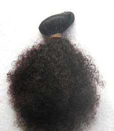 Clip mongol crépus bouclés dans les extensions de cheveux 100g 9PCS clip afro crépus dans les extensions 10quot24quot clip dans les cheveux humains extensi5638610