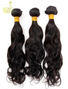 Mongoolse watergolf Virgin Hair Extensions 3 PCS Lot onbewerkte maagdelijke Mongoolse natuurlijke golf Remy Human Hair Weeven WAVY BUNDLE1499949