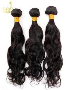 Vague mongole, vagues vierges extensions de cheveux 3 pcs lot non traité vierge vague naturelle mongole remy les cheveux humains tissages pignes ondulés 1499949