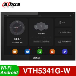 Monitor Dahua VTH5341GW Android Poe 10inch Indoor Monitor Indoor Vidéo Interphone Interporteur intégré Dorbe sans fil Smart Home Securrit