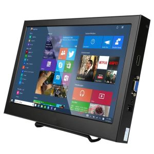 Moniteurs de 10,1 pouces moniteur portable 1920x1200 IPS Gamer LCD Monitor pour l'ordinateur portable PS4 / Xbox Série VGA / HDMICOMPATIBLE