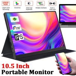 Monitoren 10,5 inch draagbare monitor 1920x1280 FHD IPS -uitbreidingsscherm gaming display monitor hdmicompatibel voor ps4 switch telefoon laptop