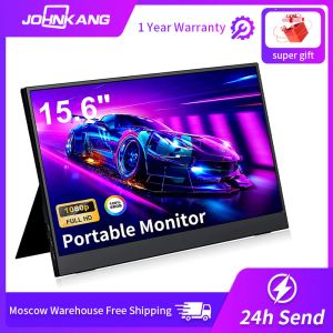 Monitors 15,6 inch draagbare monitor 1080p Full HD IPS tweede submonitor voor gaming laptop computer PS4 Switch Xbox Display met beugel