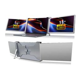 Moniteurs 15 pouces à double moniteur Extender triple portable HD 1080p Écran IPS Affichage de l'écran pour ordinateur portable PC