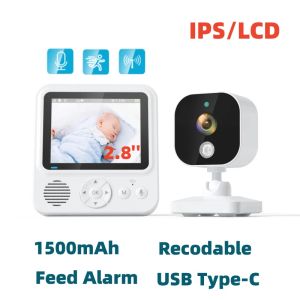 Monitoren 2,8 inch wifi babymonitor wifi camera ips lcd 2 way audio talk ir led night vision 2.4Ghz draadloze babycam