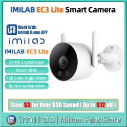 Monitors 2023 IMILAB EC3 Lite Smart Camera Outdoor WiFi IP Video Surveillance beveiligingsbescherming CAM Full Color Night Vision CCTV Webcam