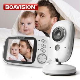 Monitoren 3,2 inch kleur lcd draadloze video baby monitor nacht visie 5m nanny monitor bebek lullabies surveillance beveiliging camera vb603