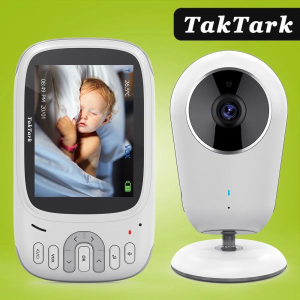 Moniteurs de 3,2 pouces sans fil vidéo moniteur de bébé vision nocturne de sécurité caméra de sécurité babyphone interphone surveillant la baby-sitter nanny