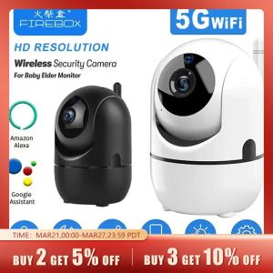 Moniteurs 5 GHz IP WiFi Camera HD 1080p Smart Home Security Cam Auto Track Vision Night Vision Wireless Surveillance Network Baby Monitor Camera