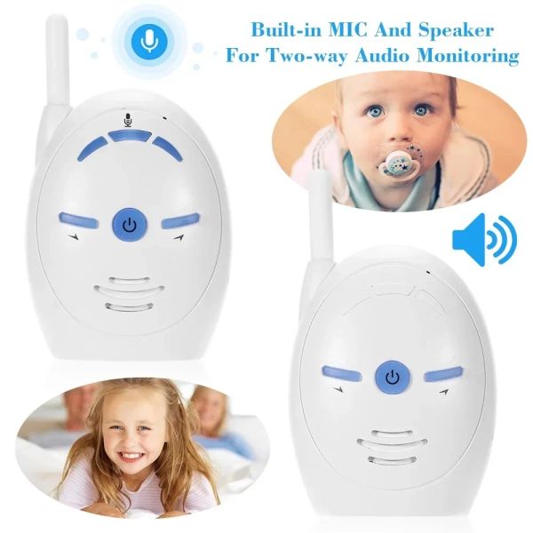 Monitores atacados para niños inalámbricos monitor para bebés talkie audio radio nanny intercome lloro alarma portátil de niñera eléctrica cámara de vigilancia de vigilancia