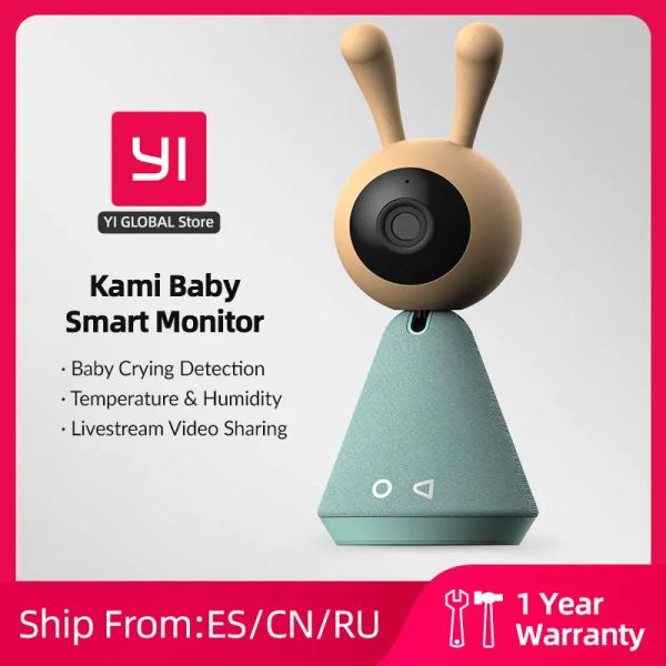 Surveillette Baby Monitor 1080p Kami Security IP CAM Humidité Température de Baby Cry Alarm Nightlight