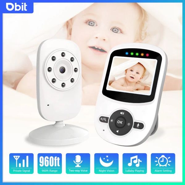 Moniteurs DBIT Baby Monitor, écran LCD de 2,4 pouces + caméra pour bébé, conférence 2WAY, alarme de cry nouveau-né, berceuses, surveillance de la sécurité de la vision nocturne